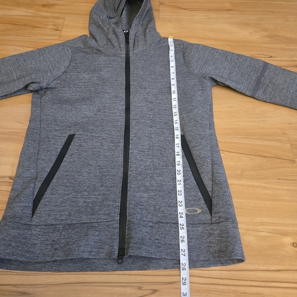LARGE Gray/Black Oakley Zip Up Hoodie - Picture 13 of 15